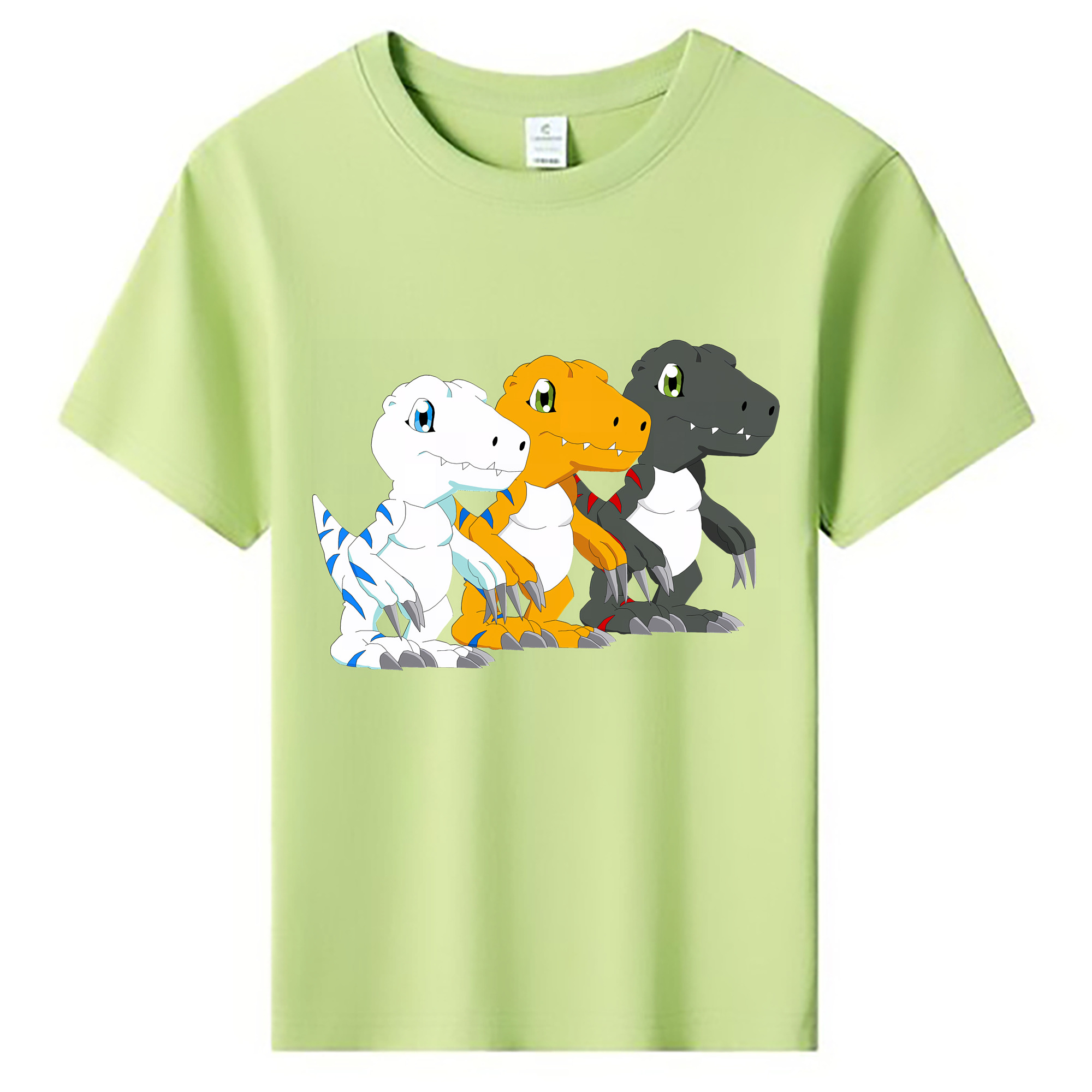 （画像用） Digimon デジタルモンスター/デジモン 綿100％キッズTシャツ（フロントプリント）